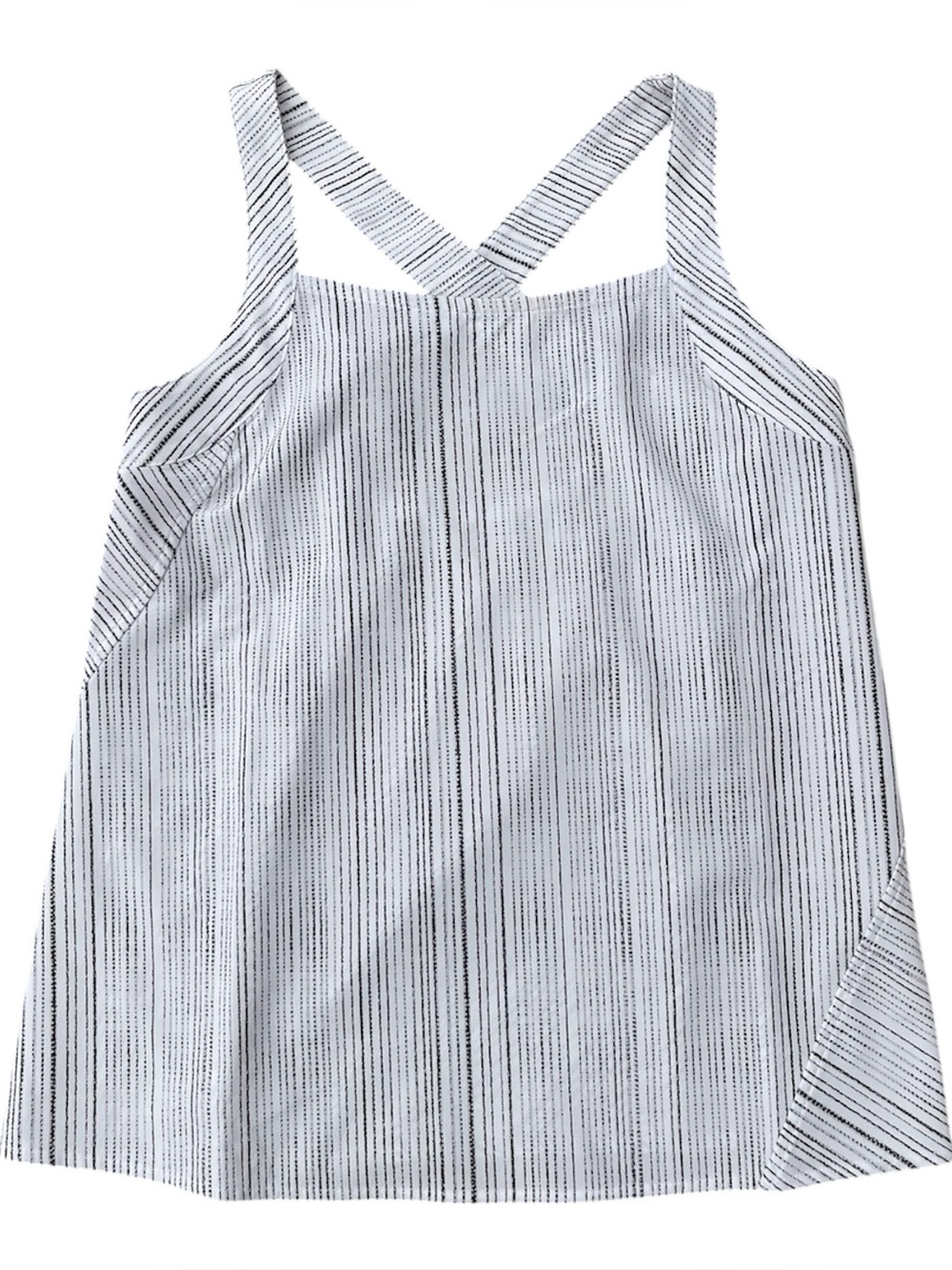 Athleta NWT Women's Arrival Tank in Amara Stripe Grey and White Size XS